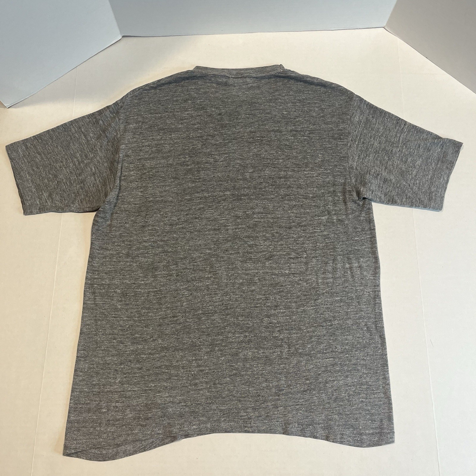 Vintage Jerzees USA Made Large Single Stitch Grey Pocket T-Shirt Thin Soft Clean gallery