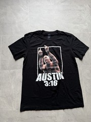 Stone Cold Steve Austin 3:16 WWE Graphic Black Tee Shirt