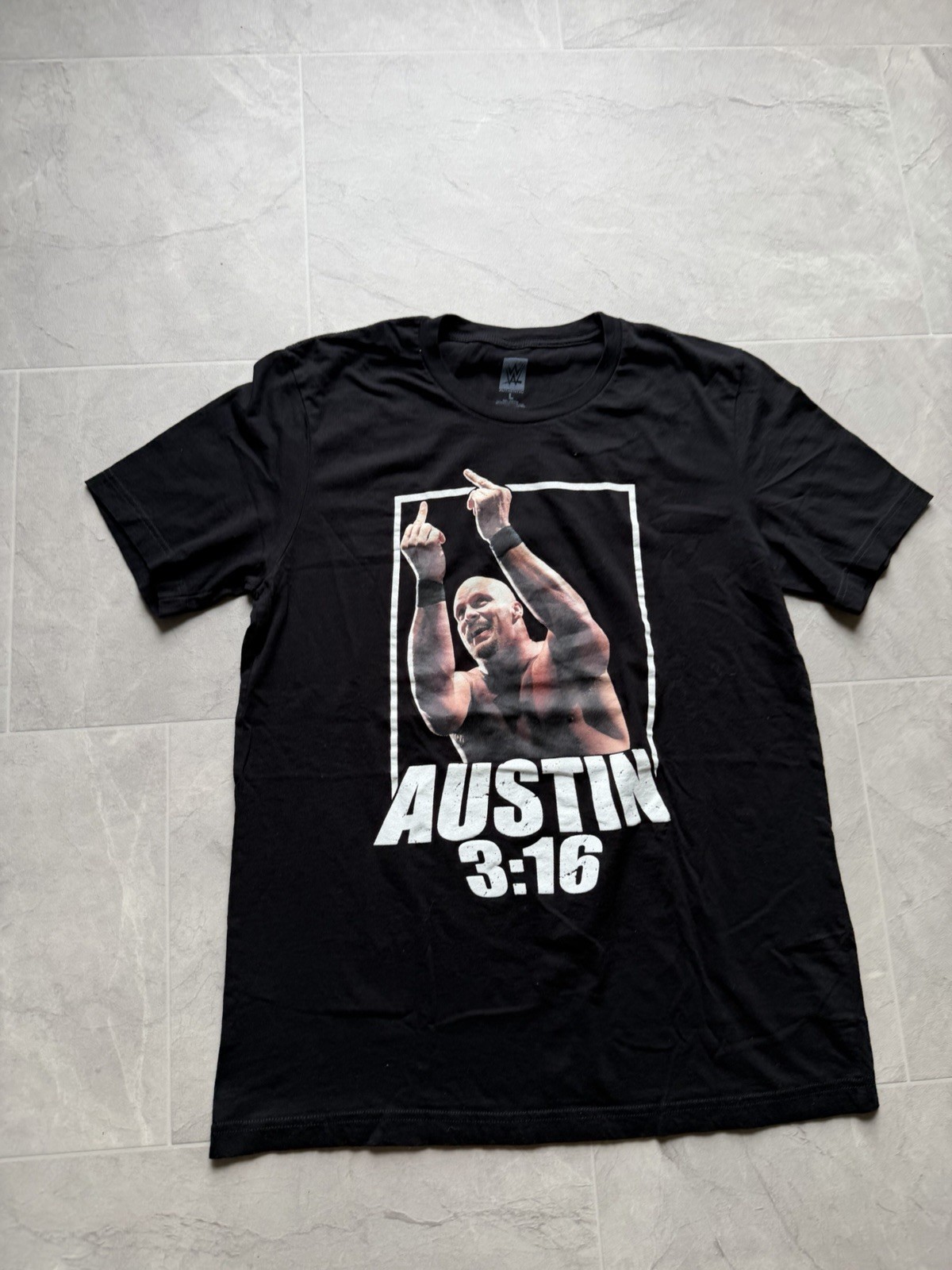 Stone Cold Steve Austin 3:16 WWE Graphic Black Tee Shirt gallery