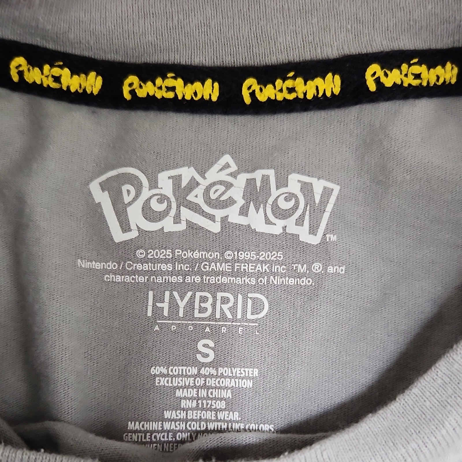 Hybrid Apparel Pokémon Hoenn Legendary Kyogre Rayquaza Groudon Tee Men’s S Gray gallery