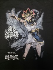 YAMI YUGI & BLUE EYES WHITE DRAGON ‘LIMITED’8oz OVERSIZED TEE IN BLACK