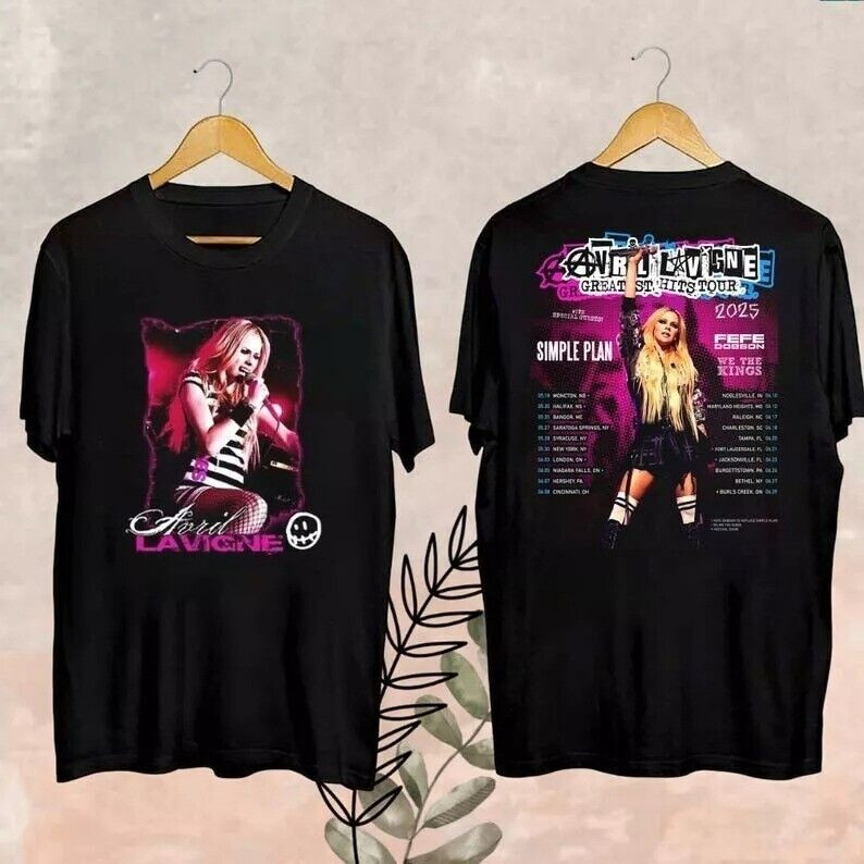 NEW!!! Avril Lavigne Greatest Hits 2025 Tour S to 5X T-Shirt gallery