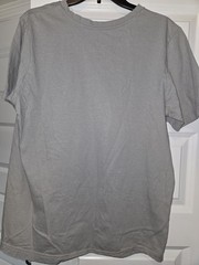 Adidas Gray Logo T-Shirt – White Graphic