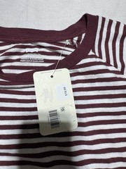 Levi’s Men’s Standard Fit Crew Neck Striped T-Shirt Burgundy/White L Cotton
