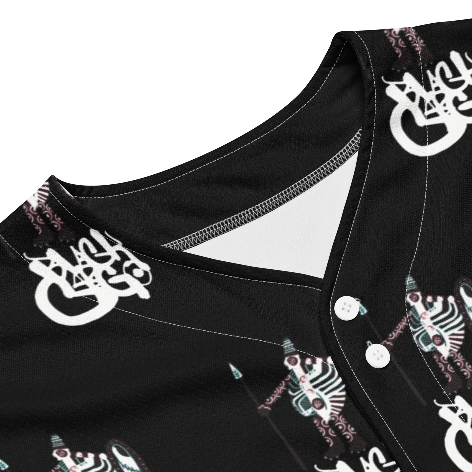 BlackCargo Mens Recycled Baseball Jersey Eco Friendly Streetwear Black S M L XL gallery