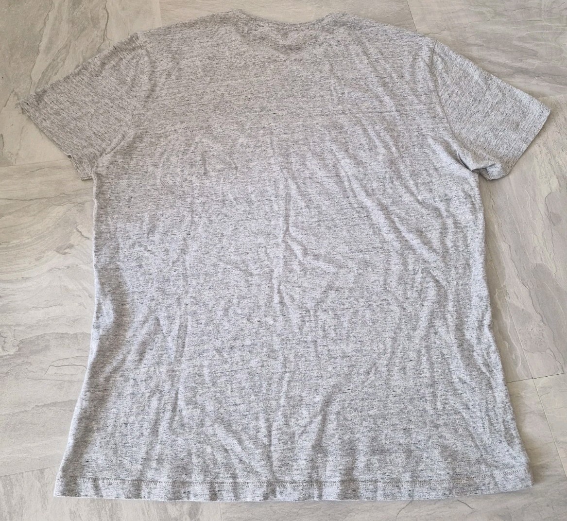 Antony Morato Men's Grey Marl T-Shirt XL Multicoloured Chenille Embroidered gallery