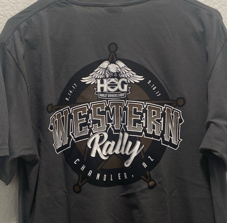Harley Davidson Tshirt Size Large 2017 Owners Group HOG Rally Chandler Arizona