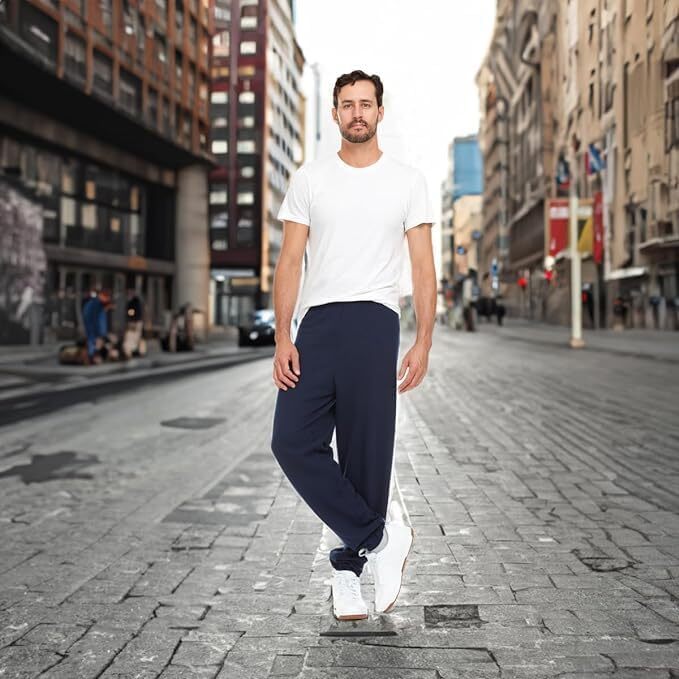 BILLIONHATS Bulk 24 Pack 12 Mens Jogger Pants & 12 Assorted Long Sleeve T-Shirts gallery