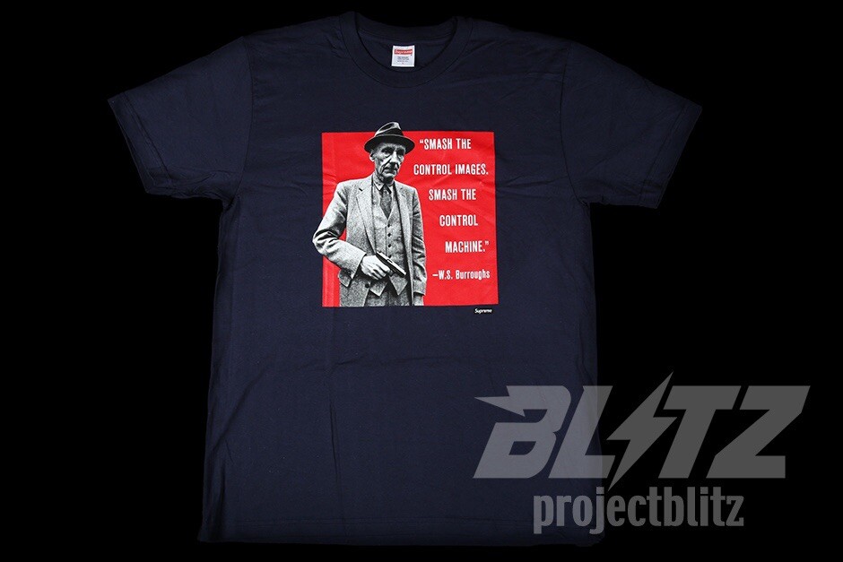 SS16 Supreme Burroughs Tee T-shirt Navy Large L 2016 gallery