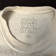 KAWS x Brooklyn Museum colob What Party Pink Space Man T Shirt Size XL HTF!
