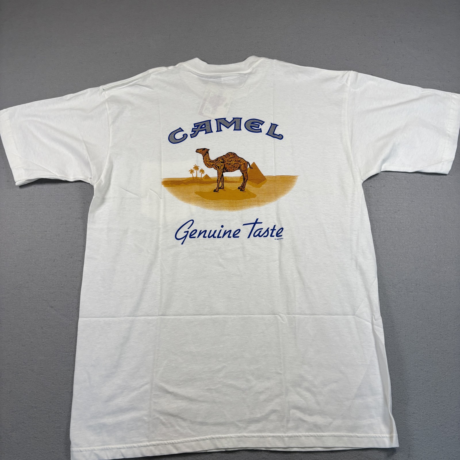 American Born T-Shirt Men's XL White Camel Cigarette Made In USA 100% Cotton gallery