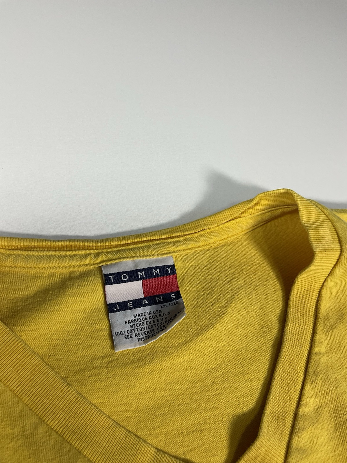 Vintage Tommy Hilfiger T-Shirt Sz XXL Hip Hop Made In USA Baggy Skater 90s gallery