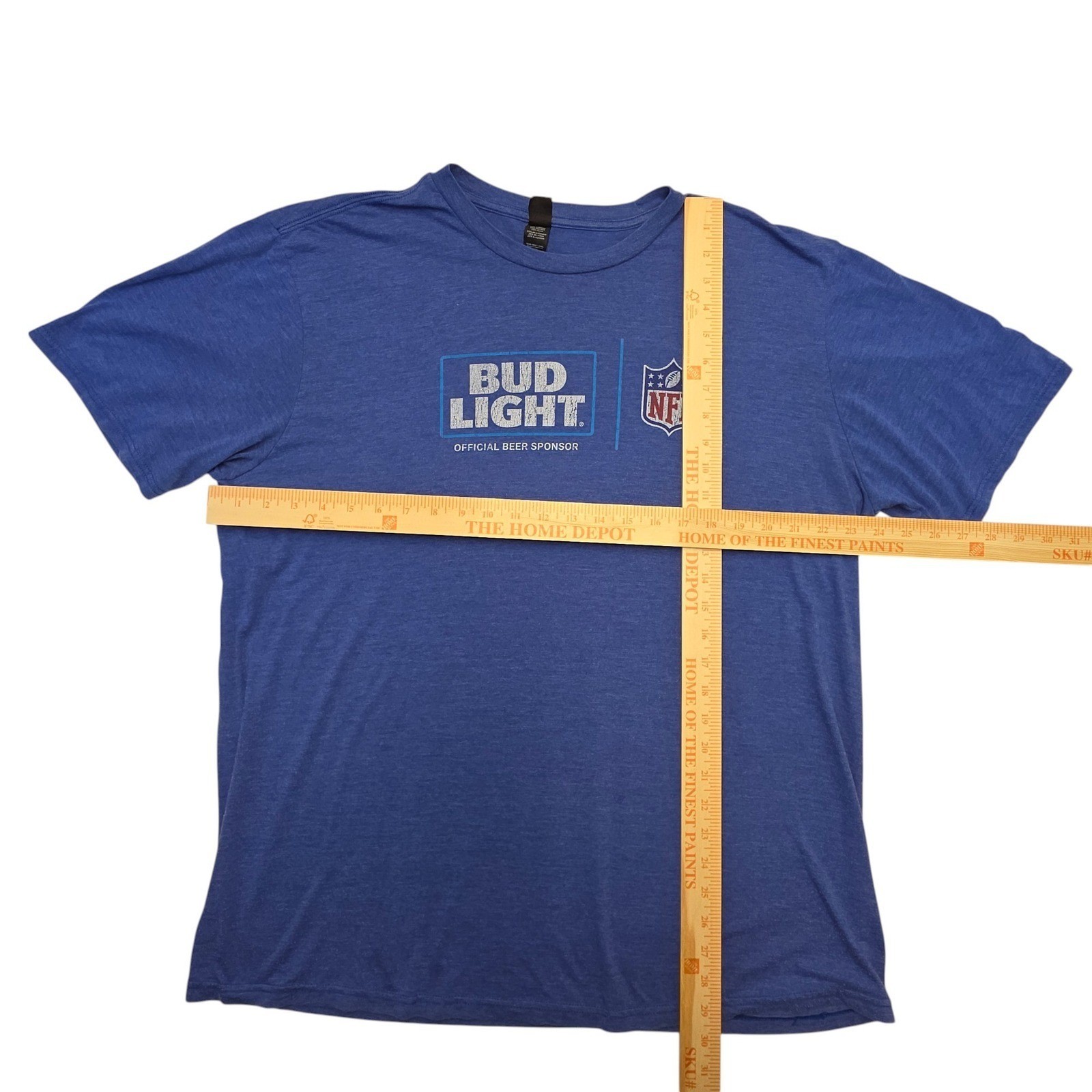 Bud Light NFL Official Beer Sponsor Tri-Blend T-Shirt 2XL Gorpcore Promotional gallery