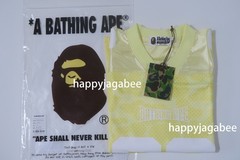 A BATHING APE Men’s SOLID CAMO MULTI LOGO RELAXED FIT FOOTBALL JERSEY TEE rz