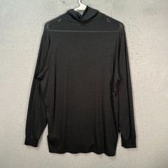 Uniqlo C Heattech Extra Warm Black Long Sleeve Turtleneck T Shirt Mens Large