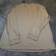 Croft & Barrow Easy Care V-Neck Long Sleeve Tee Heathered Tan Mens 2XB NWT
