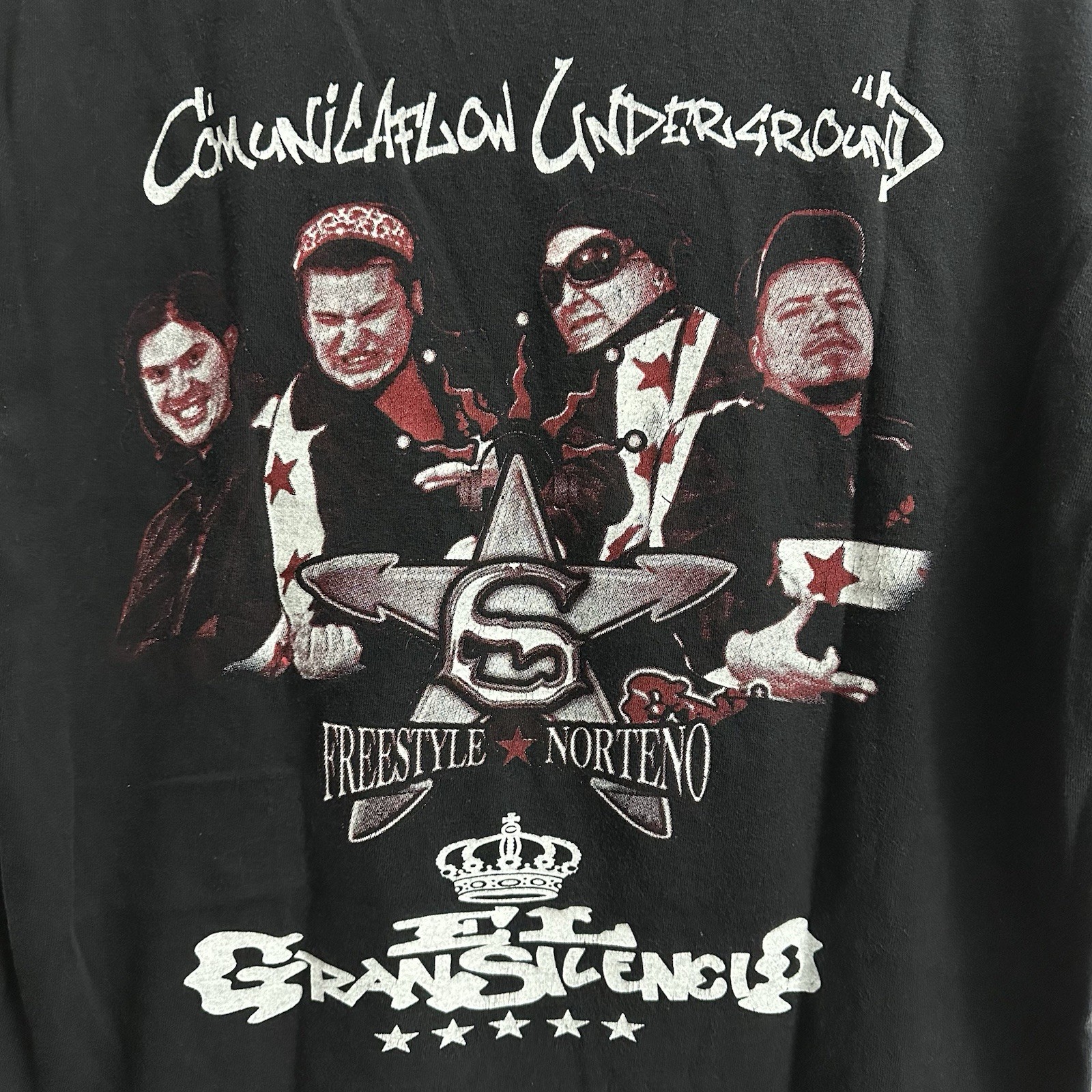 VINTAGE 2000’S EL GRAN SILENCIO PLAYERA T-SHIRT BANDA ROCK CHUNTAROS STYLE SZ M gallery