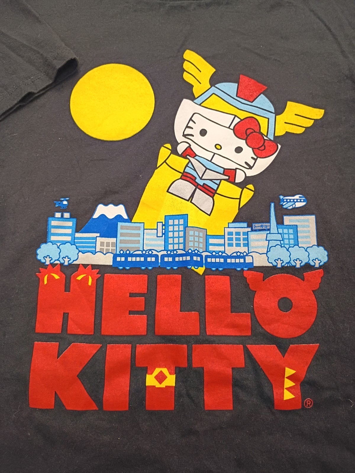 hello kitty kaiju transformers t shirt Size Large gallery
