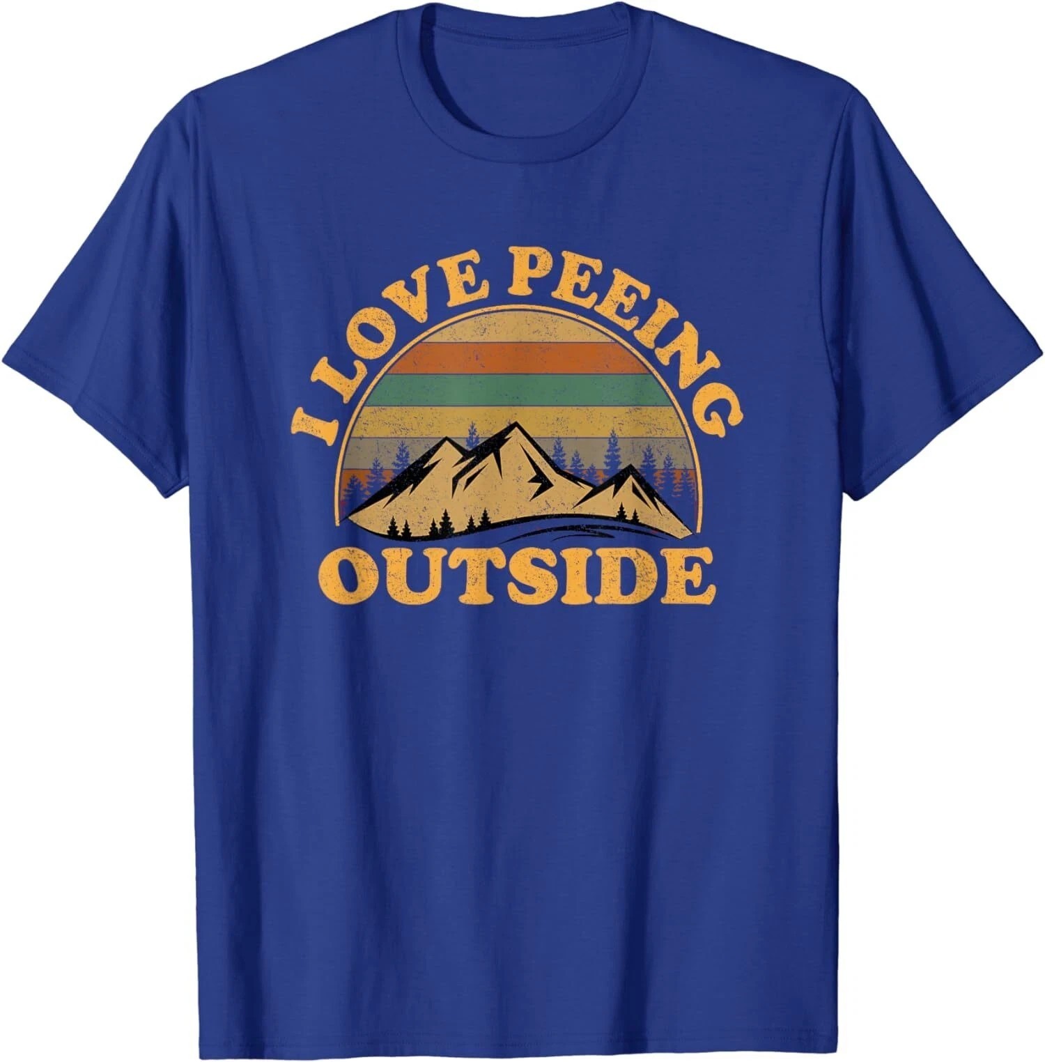 I Love Peeing Outside Funny Fun Camping Hiking Unisex T-Shirt gallery