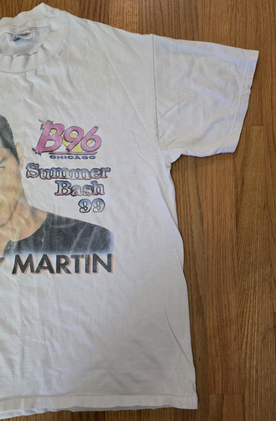 Vintage Ricky Martin B96 Summer Bash T Shirt Men XL 90s 1999 Music gallery