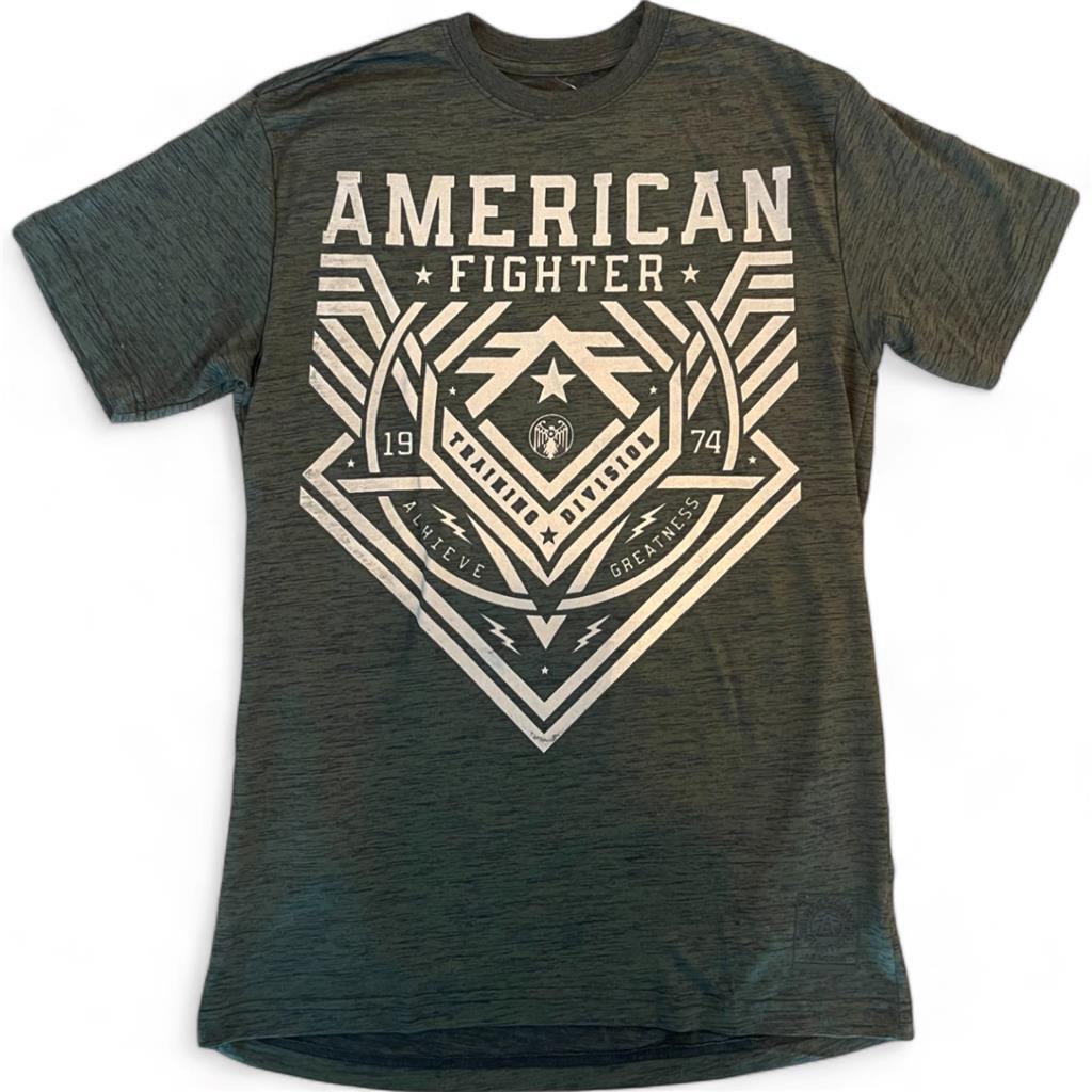 New Men's American Fighter Premium Athletic MMA Black T-Shirt XS-4XL gallery