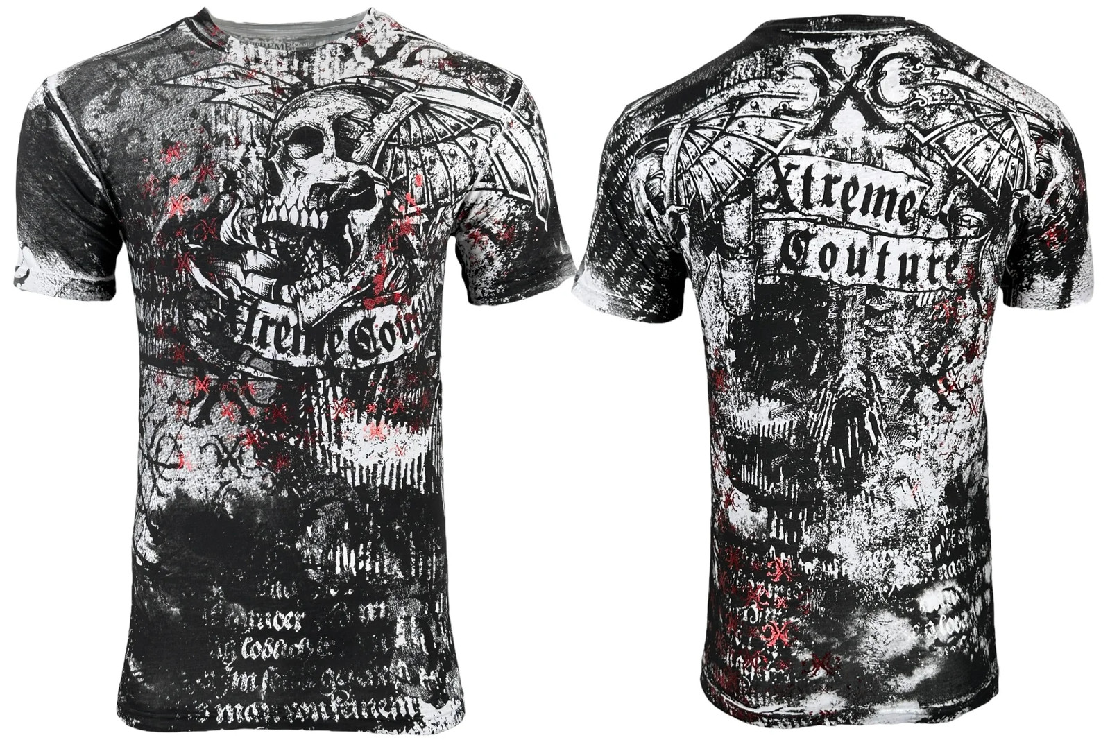 Xtreme Couture By Affliction Men's T-shirt Combatant Skull Biker S-5XL gallery