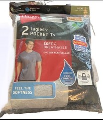 Hanes Men’s T-shirt single, 2 pack or 3 pack various colors available, new