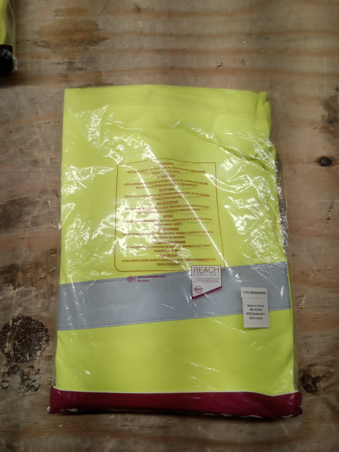 PORTWEST FR HI-VIS LONG SLEEVE T-SHIRT SIZES6XL FR96 CLASS 3 ARC2 YELLOW gallery