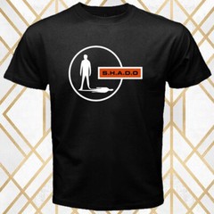 SHADO UFO Sci Fi Gerry Anderson TV Show Logo Men’s Black T-Shirt Size S – 5XL