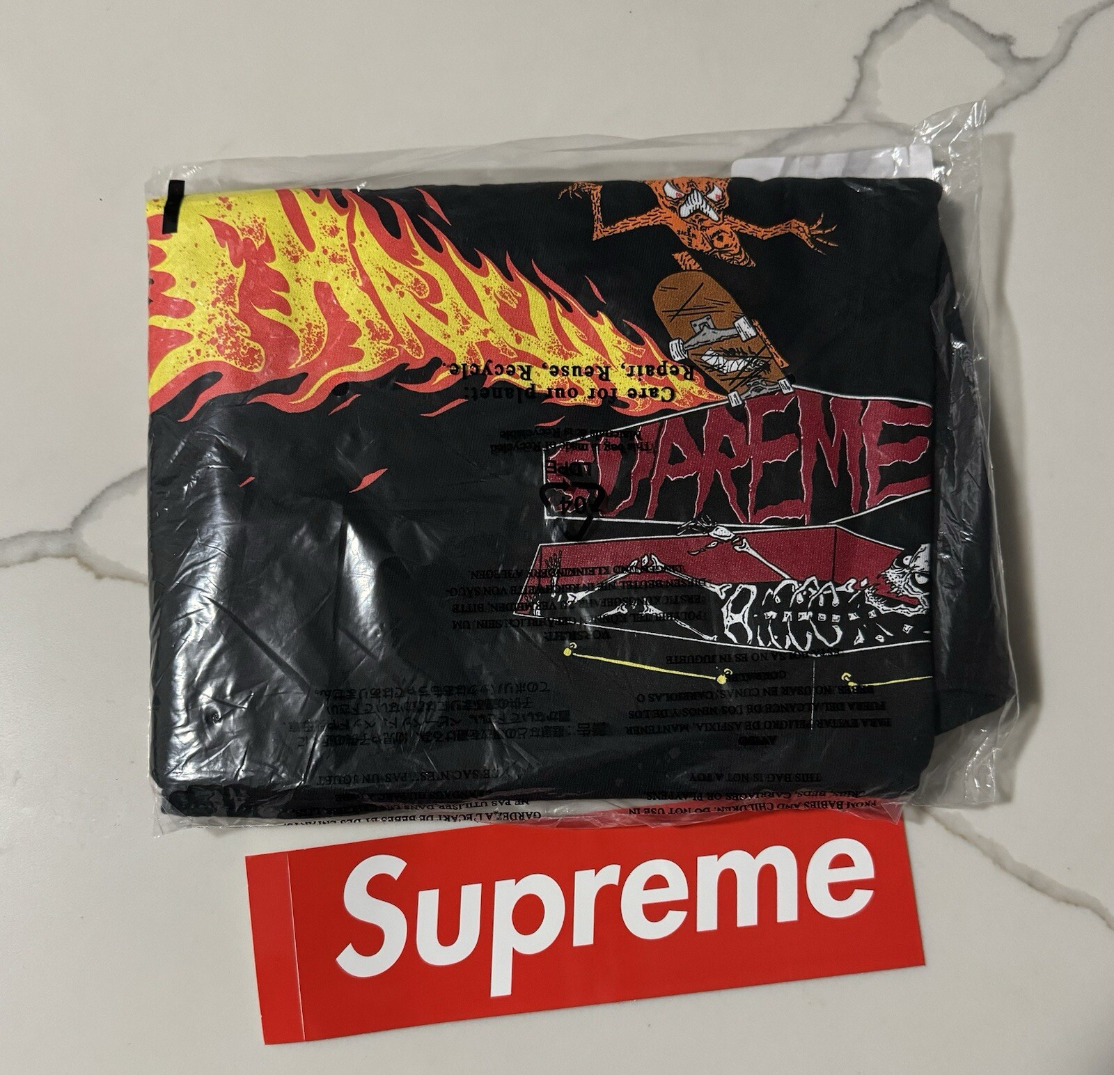 SUPREME x Thrasher Men's Back Tail T-Shirt (SS24) gallery