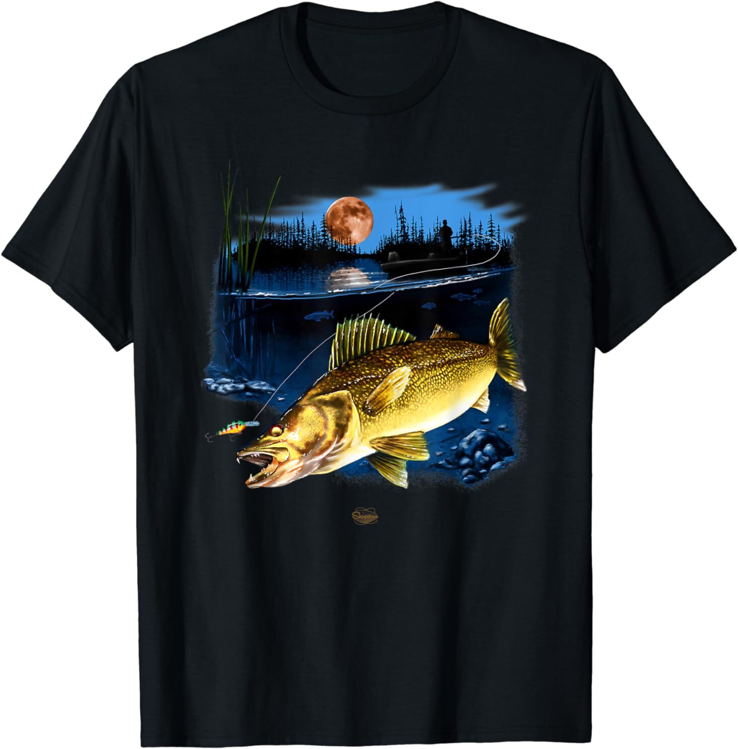 NEW Walleye Fishing Shirt For Men Great Gift Idea Premium Tee T-Shirt S-5XL