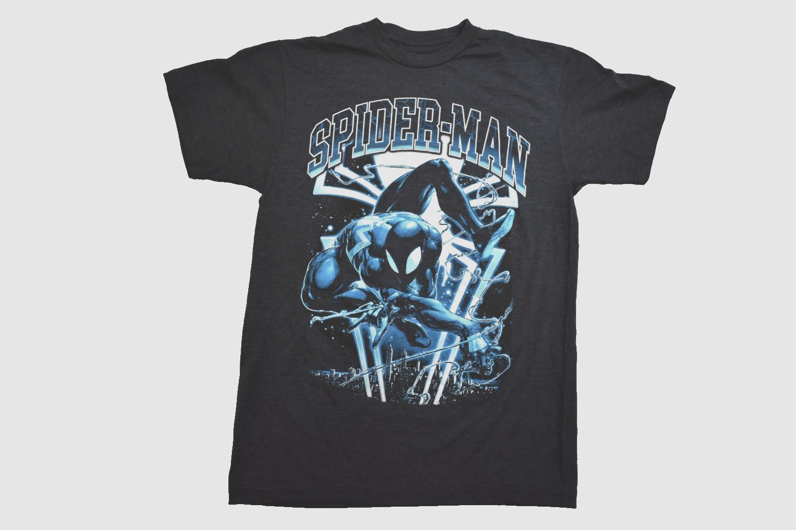 Marvel Mens Spider-Man (Front) Venom (Back) Charcoal Heather Shirt New S, M, L gallery
