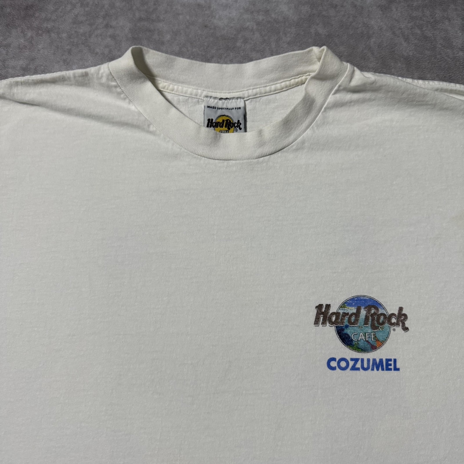 Vintage 90s Hard Rock Cafe Cozumel Shirt Mens L Coral Reef Fish gallery