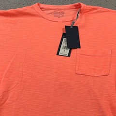 Vineyard Vines Island Tee Mens Medium Pocket lightweight Papaya Passion NEW