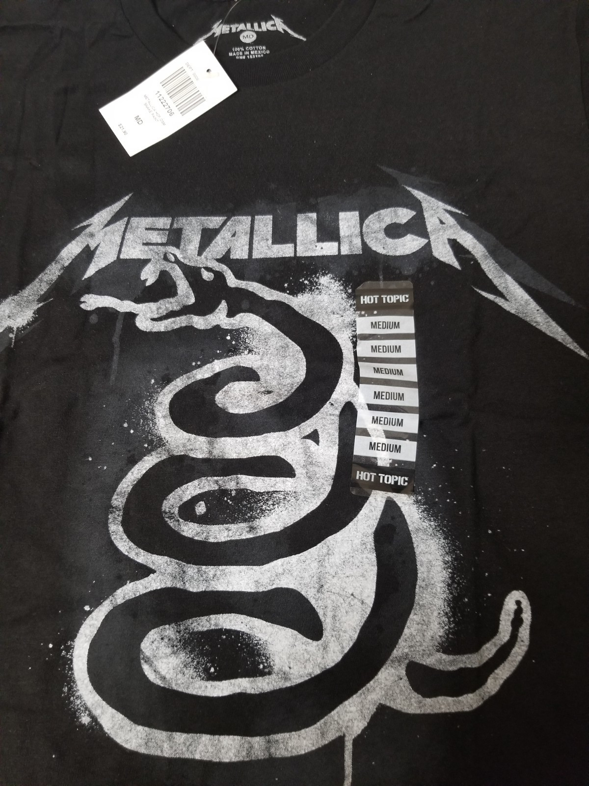 New Metallica Snake Paint T-Shirt. gallery