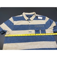 Buffalo David Bitton Men’s Blue/Beige Shirt/T-Shirt SzM SKU 4074