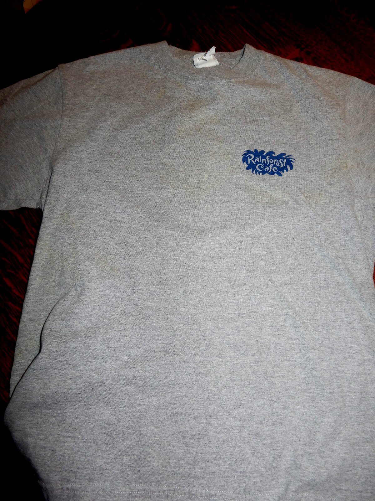 Vintage Small T Shirt Rainforest Cafe Orlando Grey