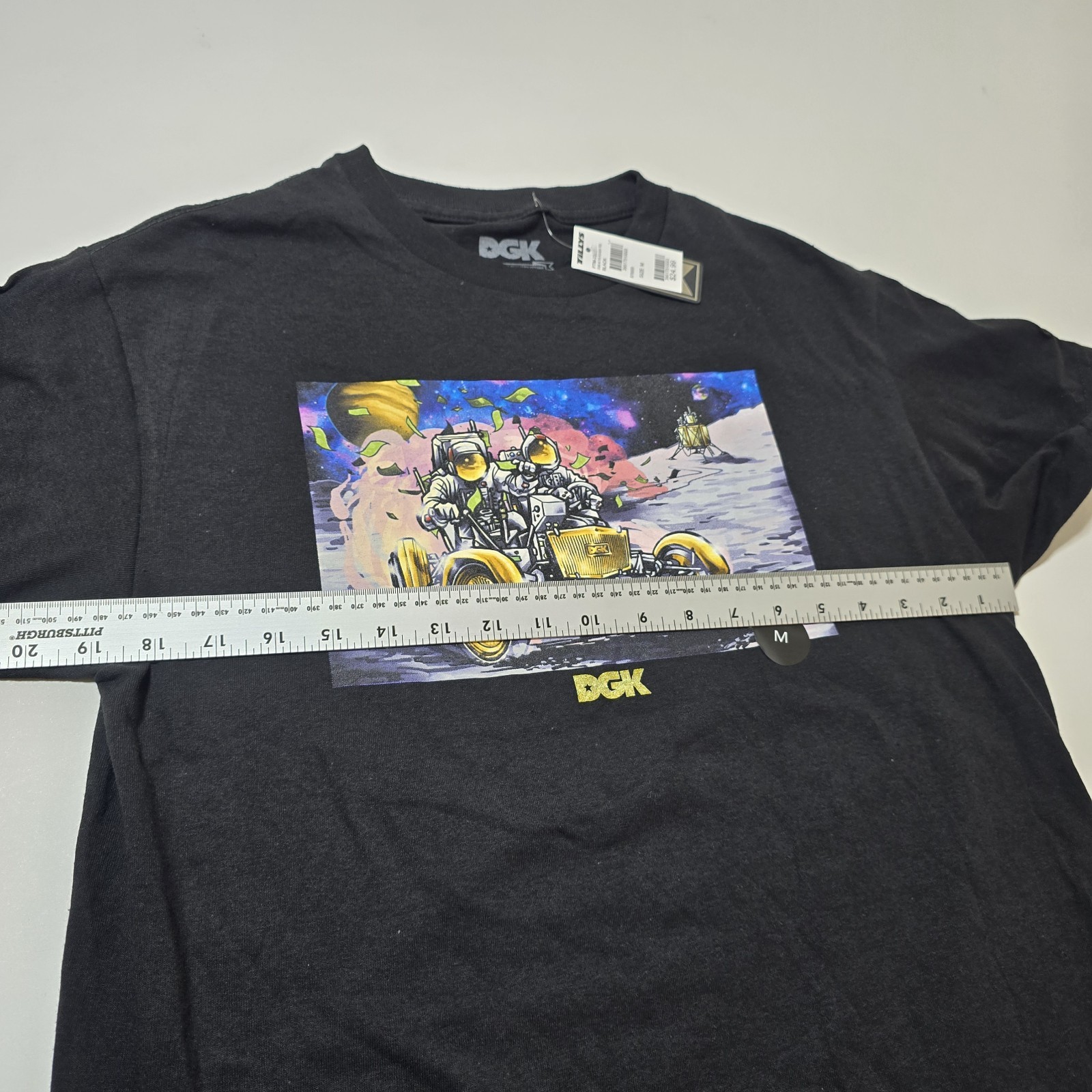 DGK Space Rover Money Planets T-Shirt Men's Medium NWT gallery
