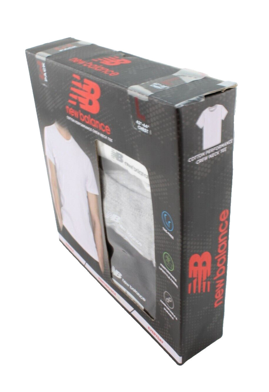 NEW BALANCE Size S (34-36) 3-Pk Classic Fit Crew Neck Men's T-shirts MSRP $40 gallery