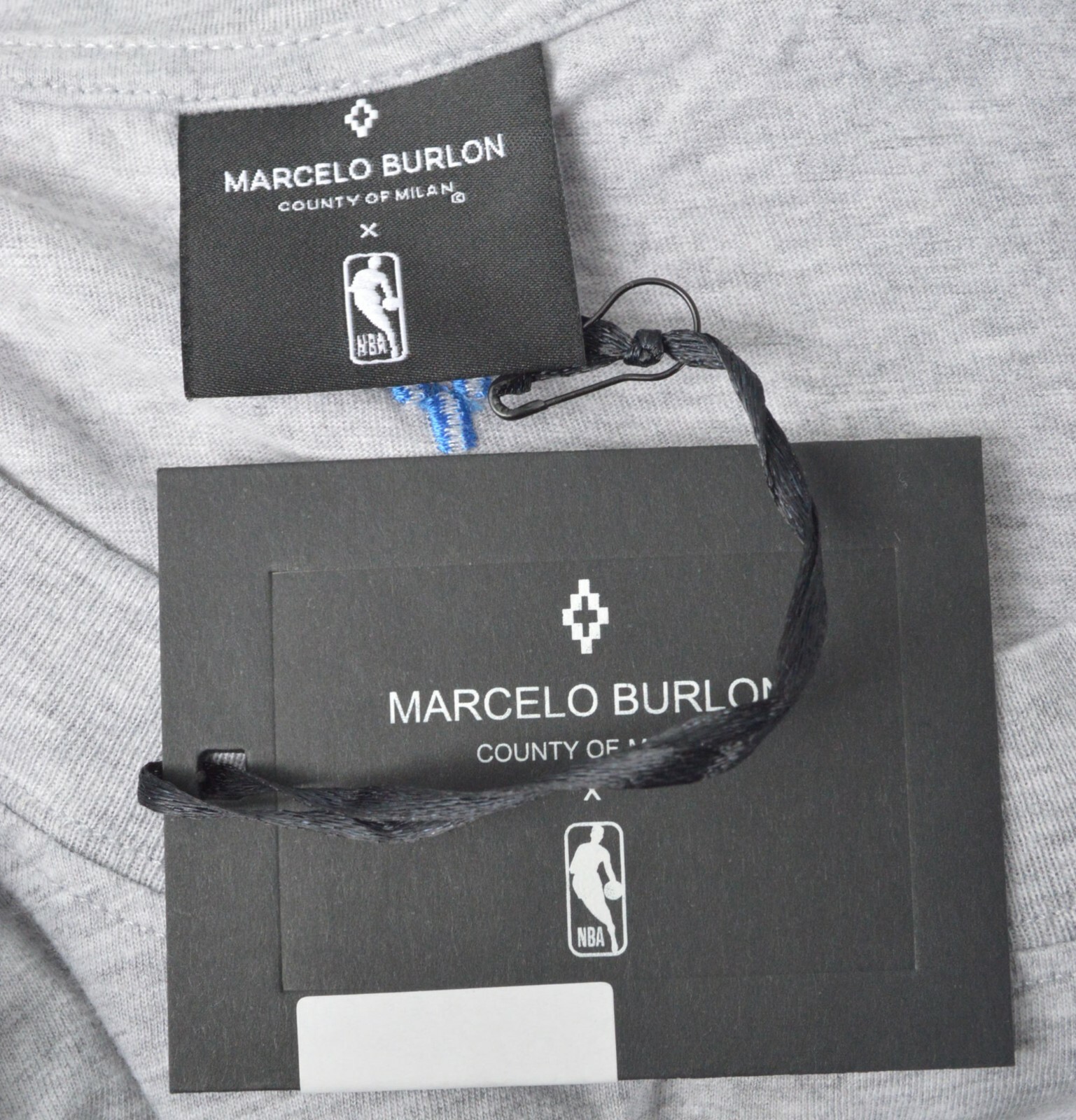 New $460 MARCELO BURLON County of Milan Collab NBA Cotton S/S T-Shirt Sz 2XS gallery