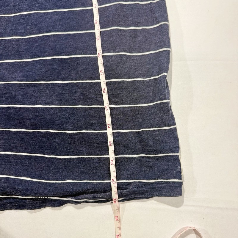 American Eagle Men's Super Soft Striped Henley Tee Blue Size Large gallery