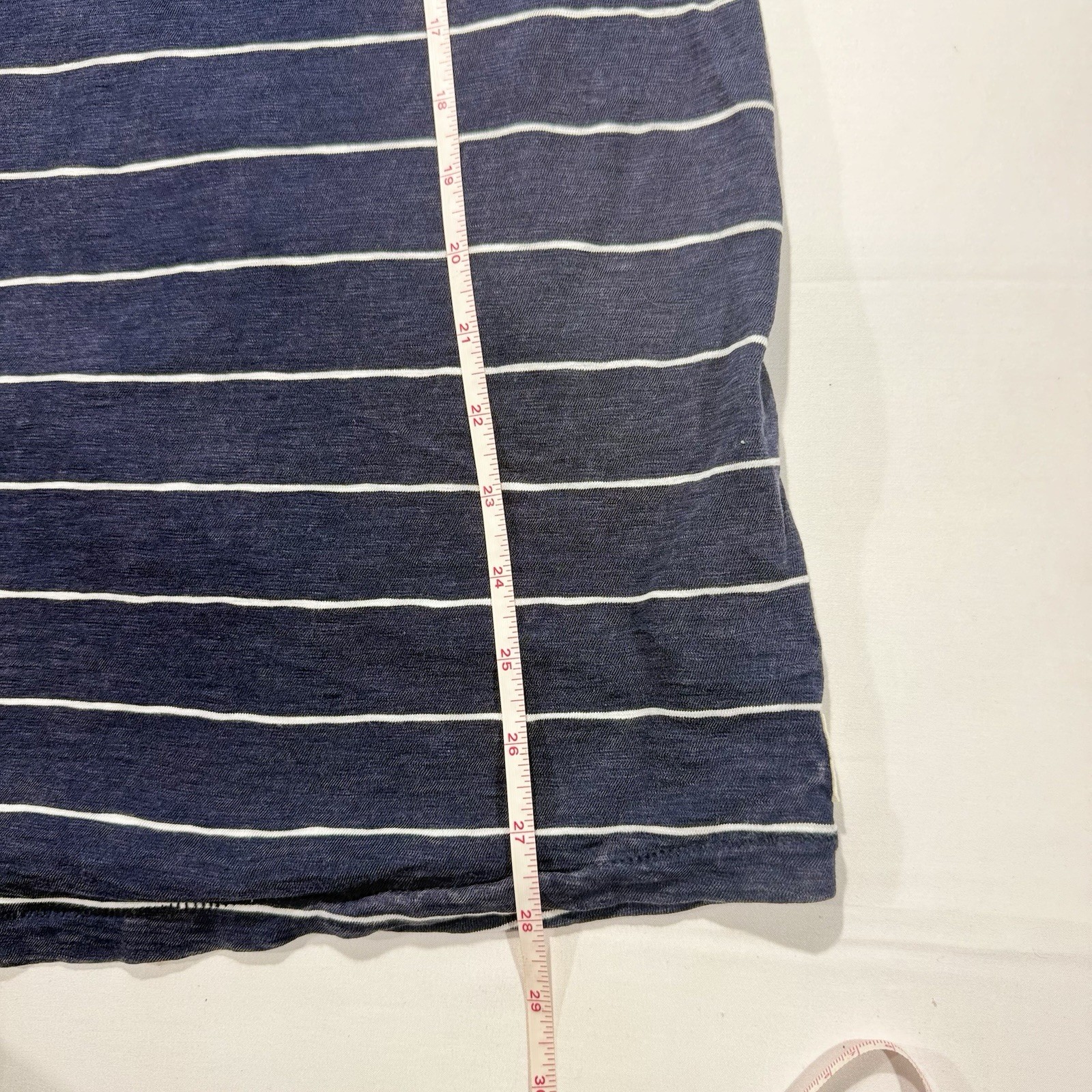 American Eagle Men's Super Soft Striped Henley Tee Blue Size Large gallery