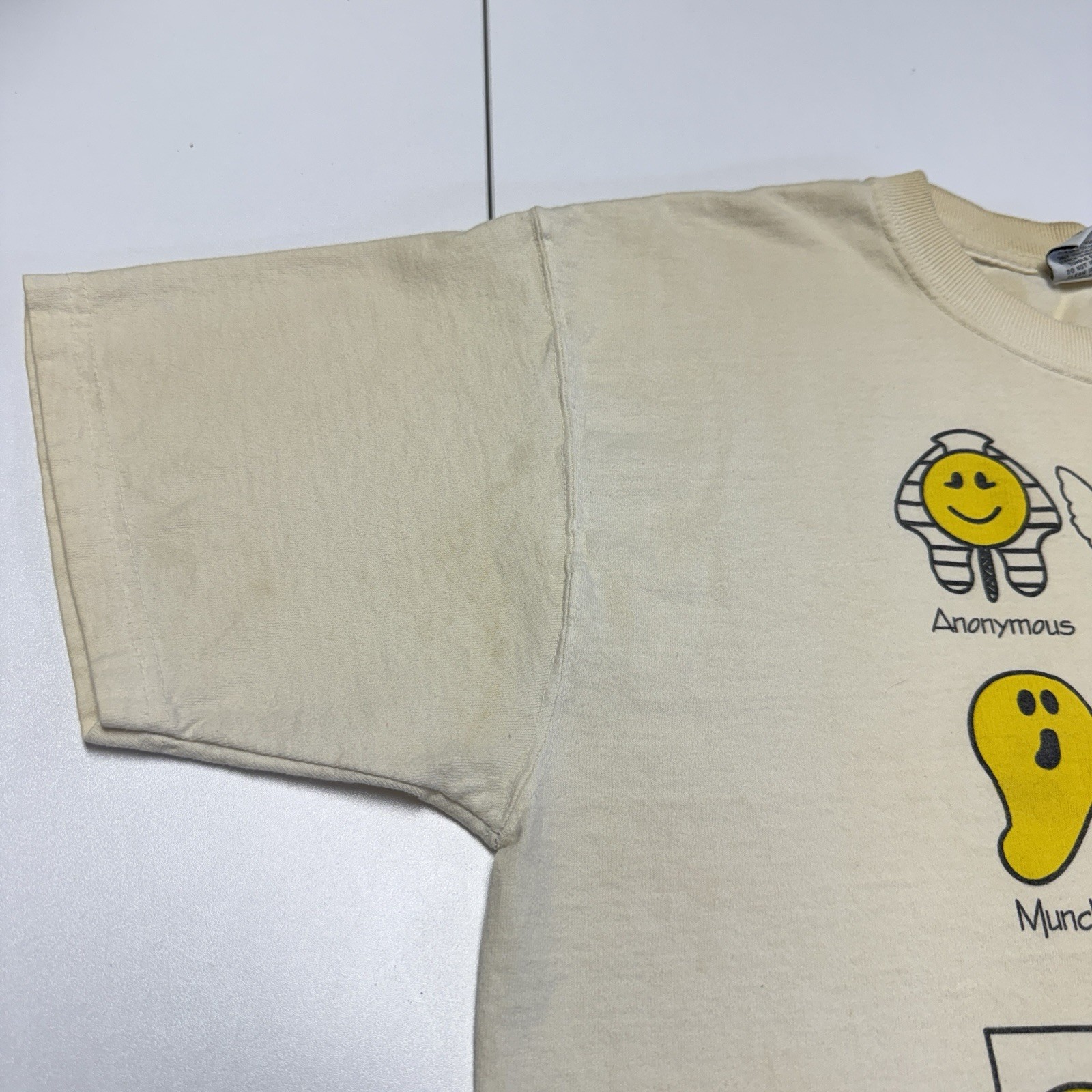 Vintage Smiley Face History of Art T Shirt Large Short Sleeve Y2K 2002 Painter gallery