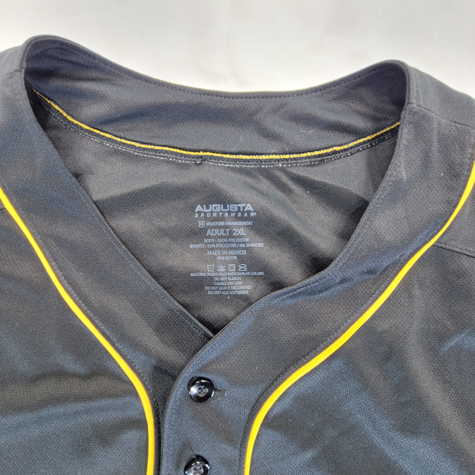 Augusta Sports Wear NUBIA Baseball Jersey Moisture Wicking 2XL gallery