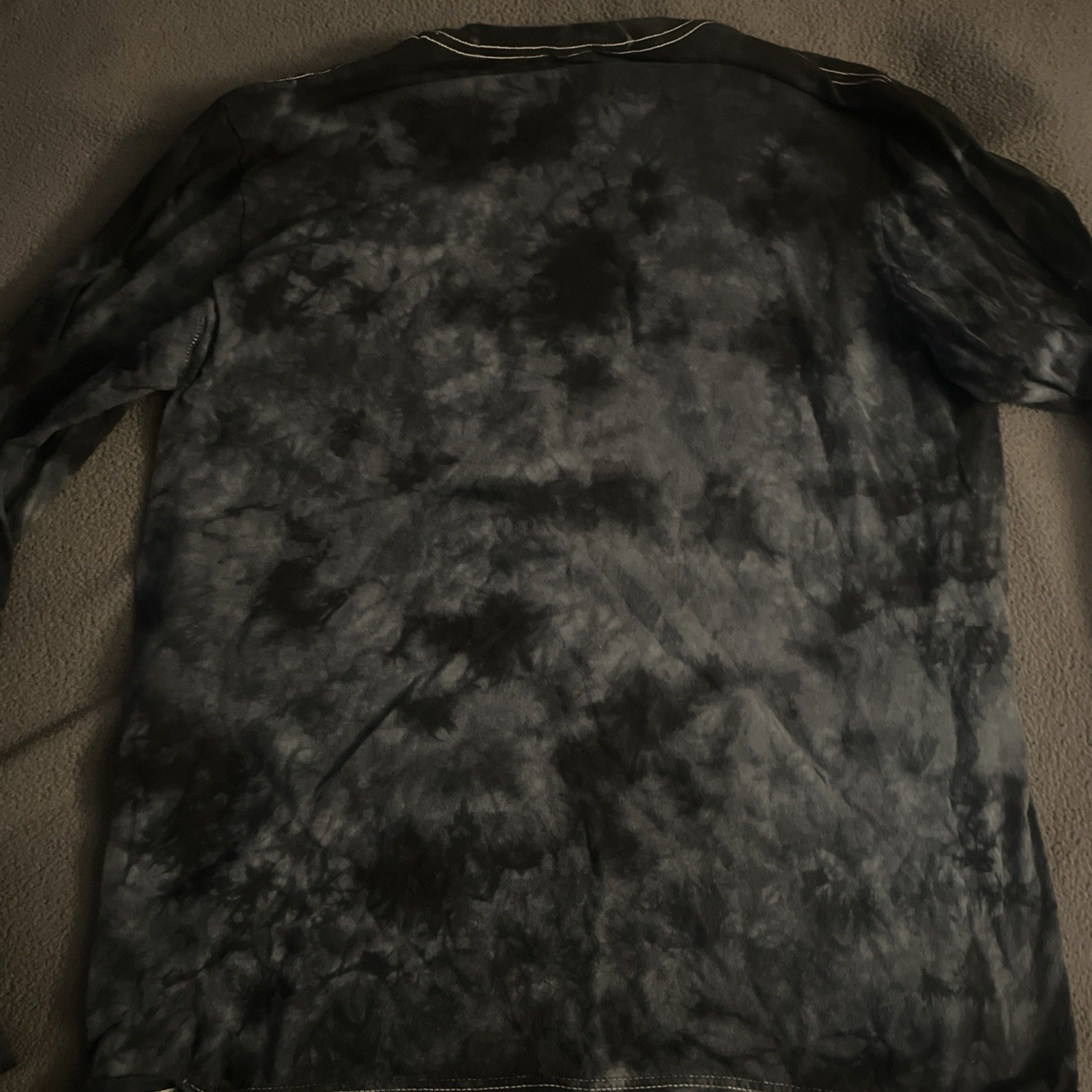 NASA T-shirt Men's XL Black Gray Adult Long Sleeve Tie Dye USA Casual Outdoors gallery