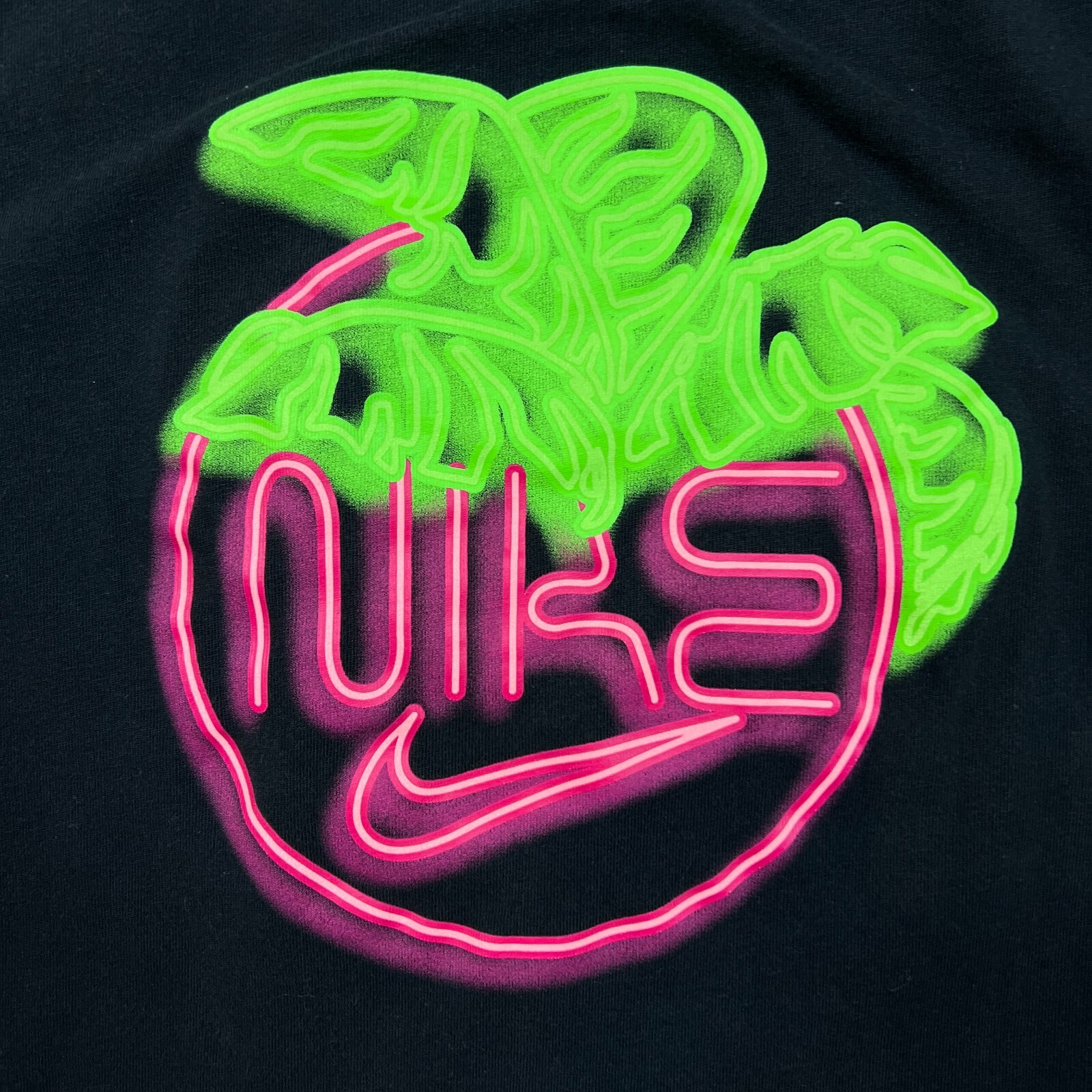 Nike Sportswear T Shirt Mens Medium Black Miami City ELV Neon Short Sleeve Tee gallery