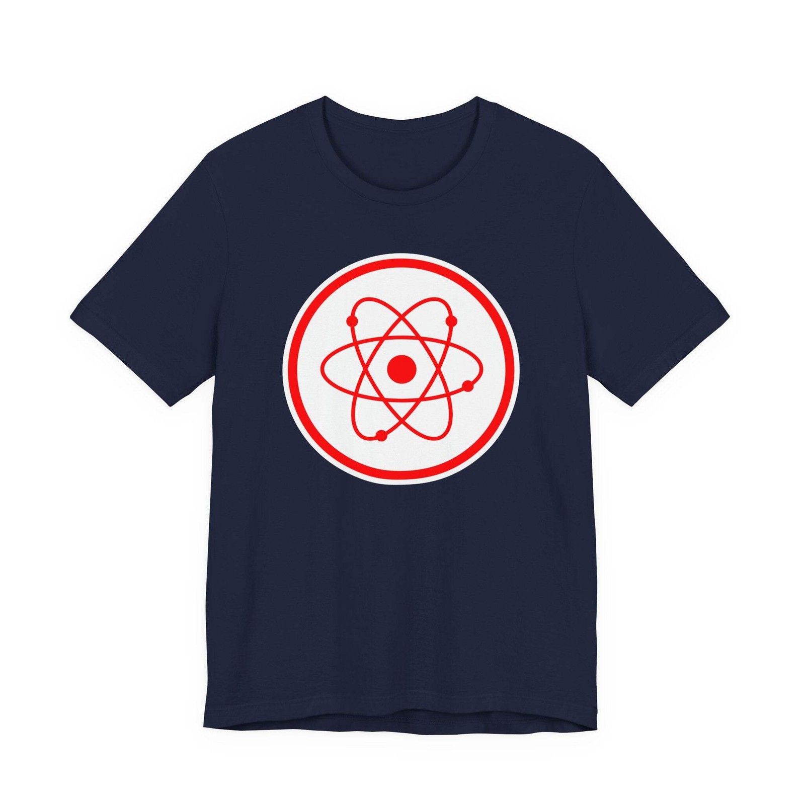Red Atomic Radiation Symbol T-Shirt | Science Physics Graphic Tee Shirt gallery