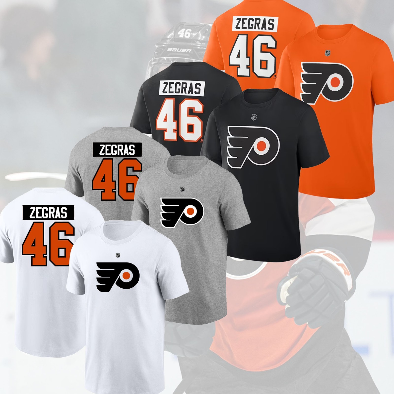 SALE HOT! Trevor Zegras #46 Phil@delphia Flyers 2026 Name & Number Gift For Fans