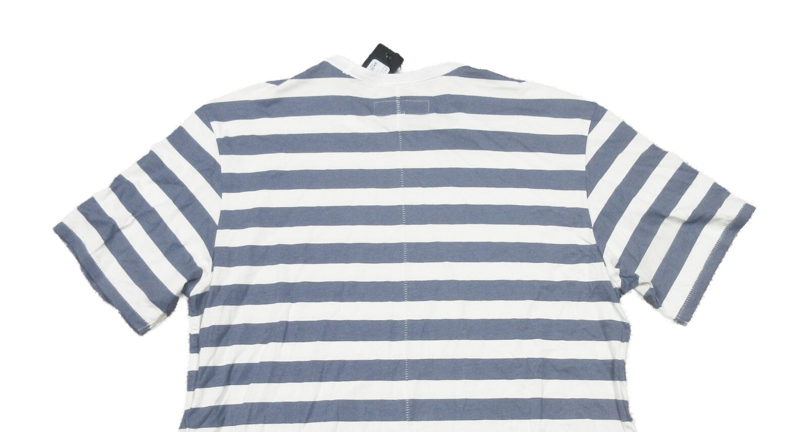 Rag & Bone Men’s Slate Blue/White Stripe Crew-Neck Short Sleeve T-Shirt gallery