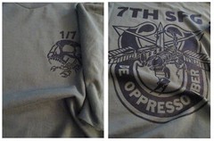7th Special Forces Group “De Oppresso Liber” T-Shirt XL Army Special Forces